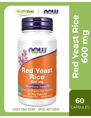 Red Yeast Rice 600 mg - 60 Veg Capsules