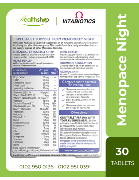 Menopace Night - 30 Tablets