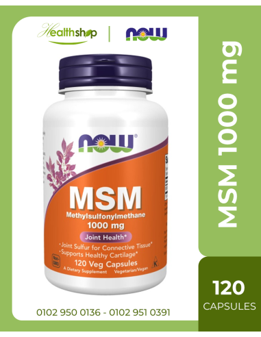 MSM 1000 mg - 120 Veg Capsules