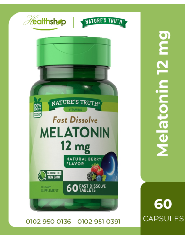 Melatonin 12 mg - 60 Capsules