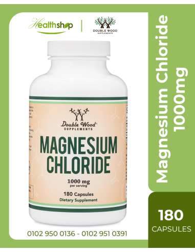 Magnesium Chloride 1000mg Per Serving - 180 Capsules