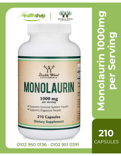 Monolaurin 1000mg per Serving- 210 Capsules