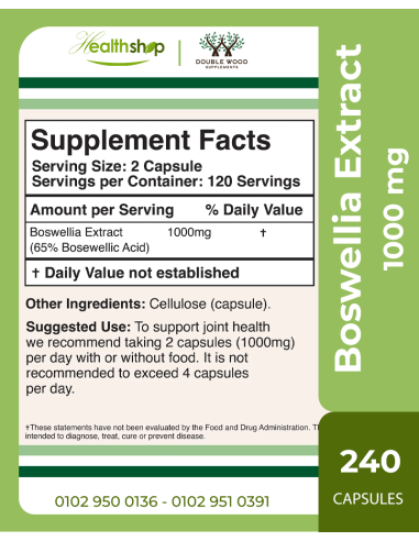 Boswellia Extract - 240 Capsules