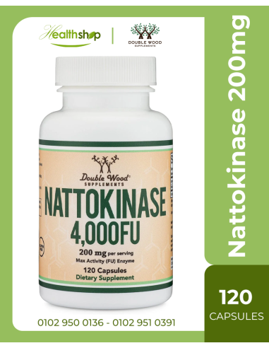 Nattokinase 4,000 FU (200 mg) Cardiovascular and Circulatory Support - 120 Capsules