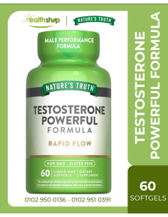 TESTOSTERONE POWER FOR MEN - 60 Liquid Max Softgels