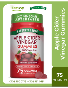 APPLE CIDER VINEGAR 600 MG - 75 Gummies  ( Best Before...