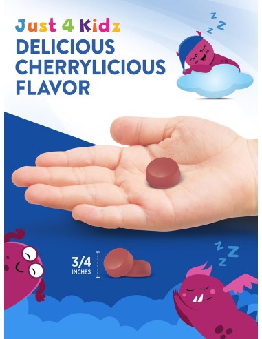 الميلاتونين للأطفال 1 مجم - 40 قطعة قابلة للمضع...