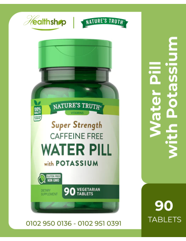 Water Pill with Potassium - 90 Tablets ( Best Before 9/2025 )