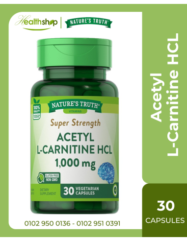 Acetyl L-Carnitine HCL 1,000 mg - 30 Quick Release Capsules ( Best Before 11/2025)