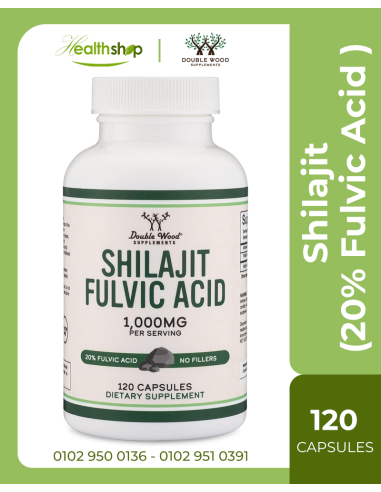 Shilajit Pure Himalayan Capsules (20% Fulvic Acid Supplement) 1000mg - 120 Capsules