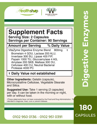Essential Digestive Enzymes - 180 Capsules