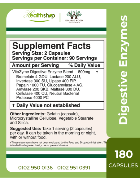 Essential Digestive Enzymes - 180 Capsules