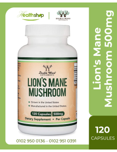 Lion's Mane Mushroom 500mg - 120 Capsules (Best Before...