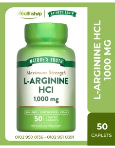 L-ARGININE HCL 1000 MG - 50 Coated Caplets