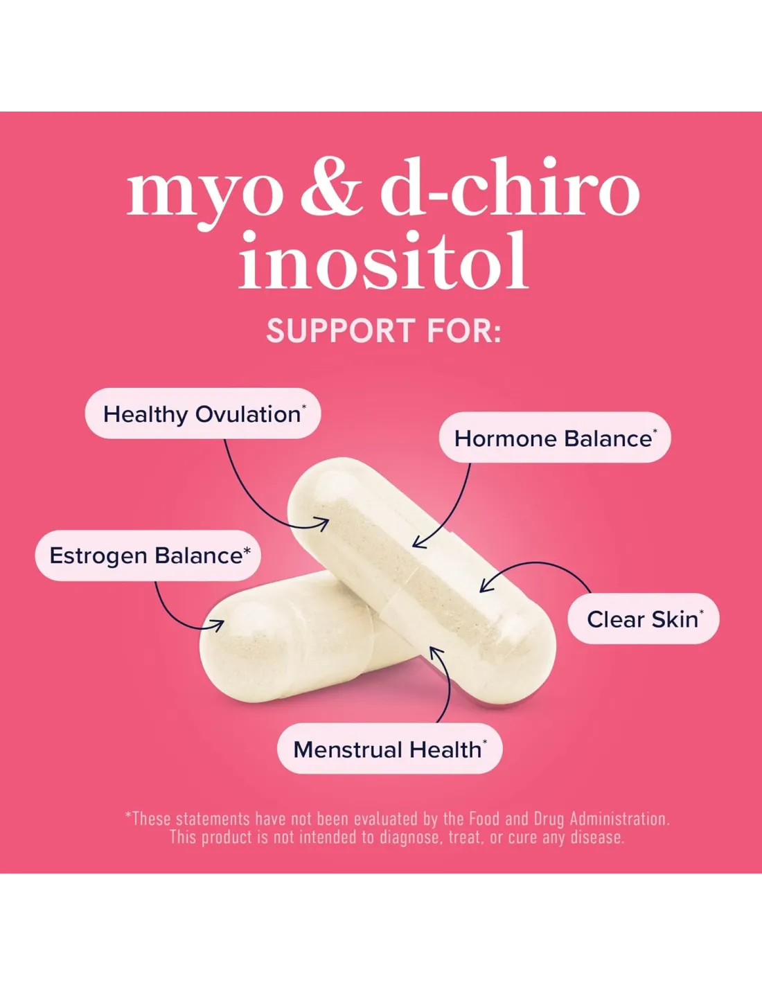 thumbnail image 2 of Myo-Inositol & D-Chiro Inositol Supplement - Hormonal Balance For Women - 120 Capsules 2 of 5
