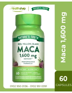 كبسولات الماكا بتركيز 1600 مجم - 60 كبسولة
