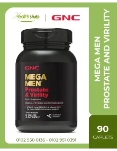 GNC Mega Men Prostate and Virility Multivitamin - 90 Caplets