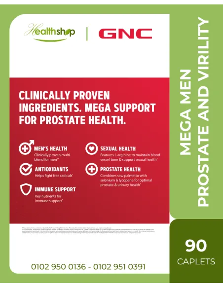 GNC Mega Men Prostate and Virility Multivitamin - 90 Caplets