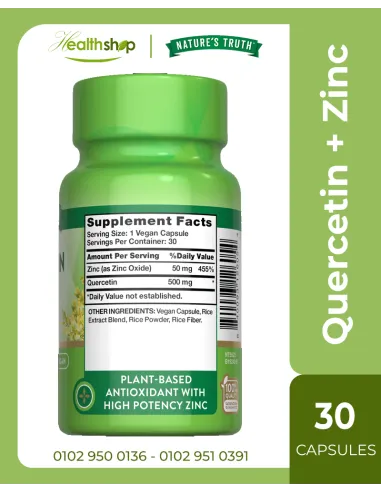 Quercetin + Zinc - 30 Quick Release Capsules