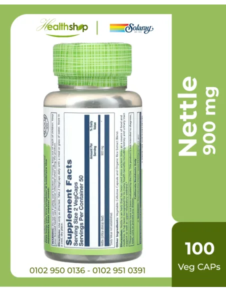 True Herbs Nettle 900 mg - 100 Veg Caps
