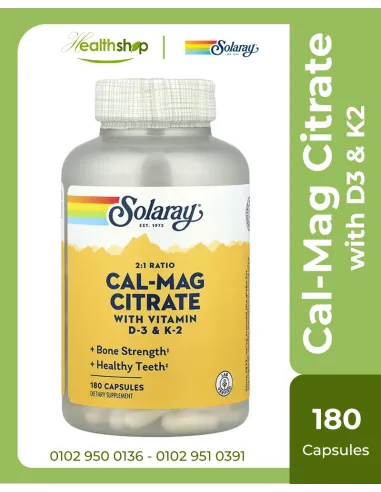 كالسيوم-ماغنيسيوم سترات مع فيتامين د٣ وك٢ -...
