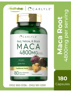 جذر الماكا ٤٨٠٠ ملغ لكل حصة - ١٨٠ كبسولة