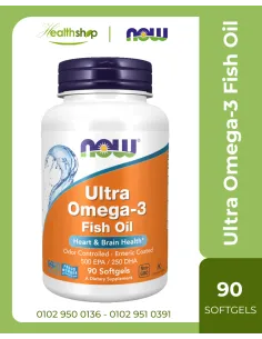 زيت السمك ألترا أوميجا 3 - 90 كبسولة