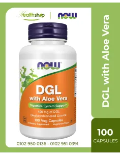 DGL with Aloe Vera - 100 Veg Capsules