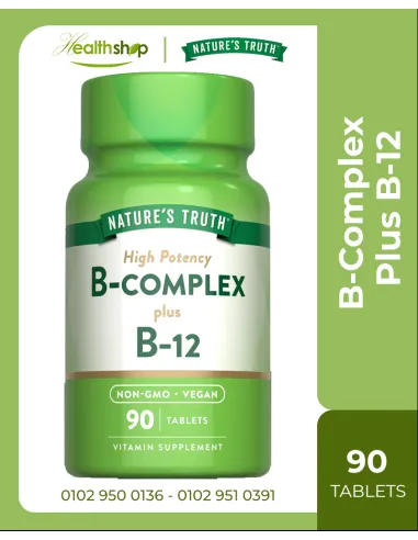 B-Complex Plus B-12 - 90 Tablets