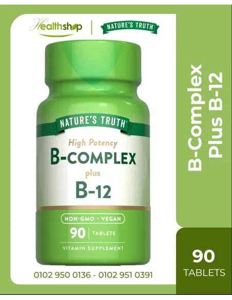 B-Complex Plus B-12 - 90 Tablets