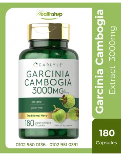 Garcinia Cambogia Extract  3000mg - 180 Capsules