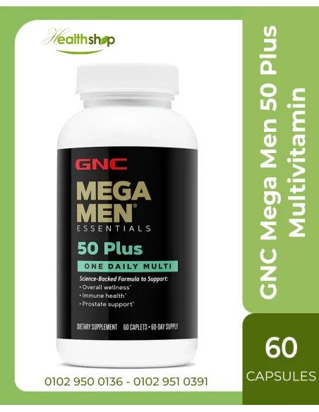GNC Mega Men 50 Plus Multivitamin - 60 Capsules