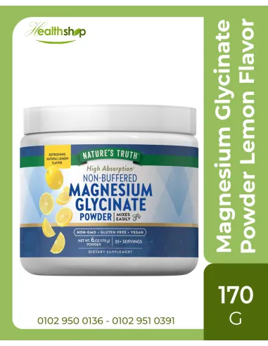 Magnesium Glycinate Powder Lemon Flavor - 170 G