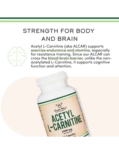 Acetyl L-Carnitine 1000mg - 150 Capsules (Best before 11/2026)