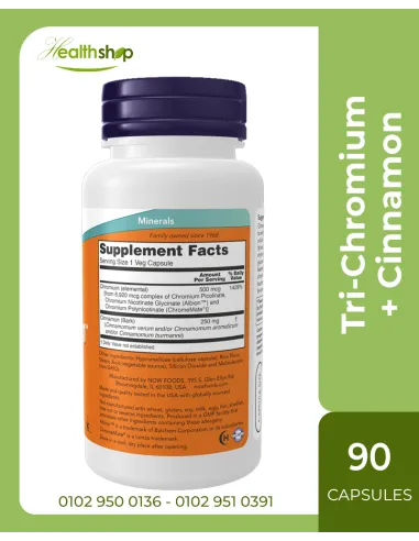 Tri-Chromium 500mcg with Cinnamon - 90 Veg...