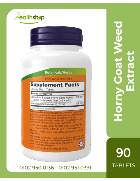 Horny Goat Weed Extract 750mg - 90 Tablets