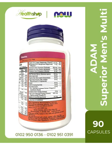 ADAM Superior Men's Multi - 90 veg Capsules
