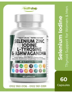 Selenium 300mcg Iodine 500mcg Thyroid Support for Women &...