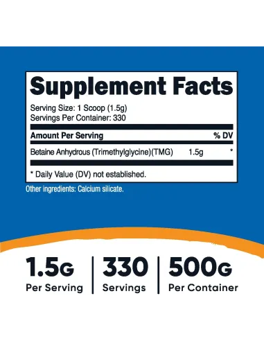 Betaine Anhydrous Trimethylglycine (TMG) Powder...