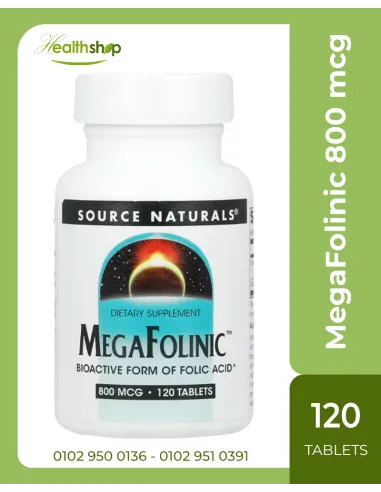 ميجافولينيك - الشكل النشط لحمض الفوليك، 800...