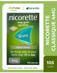 Nicorette Classique - Original, 4mg 105 gum