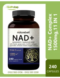 NAD+ Complex 1500mg,11 IN 1 - 240 Veggie Capsules