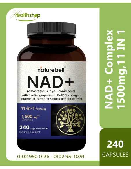 NAD+ Complex 1500mg,11 IN 1 - 240 Veggie Capsules