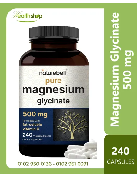 Magnesium Glycinate 500mg - 240 Capsules