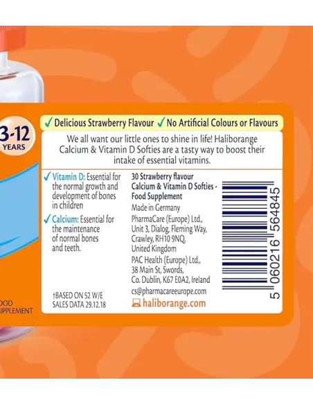 Haliborange Kids Calcium and Vitamin D - 30 softies