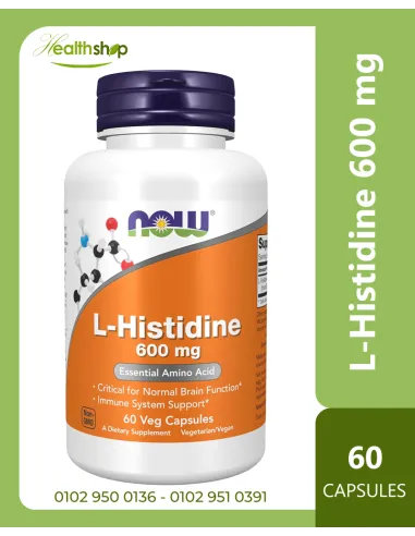 L-Histidine 600 mg, 60 Veg Capsules