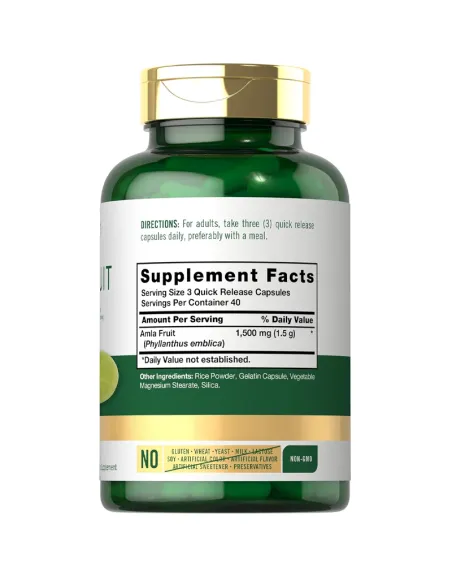 Amla Fruit 1500mg - 120 Capsules