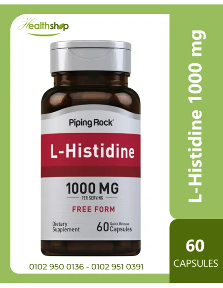 L-Histidine, 1000 mg (per serving) - 60 Quick Release Capsules