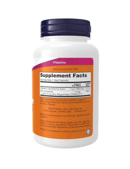 C-1000 & Zinc Immune - 90 Veg Capsules