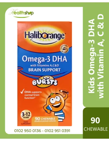 Haliborange Kids Omega-3 DHA with Vitamin A, C...